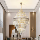 GobekUsa Elegant Crystal Chandelier: Modern European Lighting for Living, Dining & Bedroom