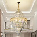 GobekUsa Elegant Crystal Chandelier: Modern European Lighting for Living, Dining & Bedroom