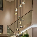 GobekUsa Elegant Rotating Staircase Pendant Lamp with Double Hollow Design