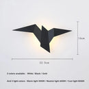 GobekUsa Elegant Triangular LED Wall Lamp for Bedroom Study Hotel Room