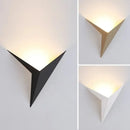 GobekUsa Elegant Triangular LED Wall Lamp for Bedroom Study Hotel Room