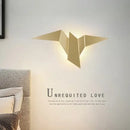 GobekUsa Elegant Triangular LED Wall Lamp for Bedroom Study Hotel Room
