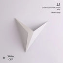 GobekUsa Elegant Triangular LED Wall Lamp for Bedroom Study Hotel Room