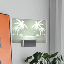 GobekUsa Coconut Tree/Elk LED Wall Mount Lamp with Aluminum Shade for Bedroom Artistry Lighting