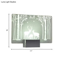 GobekUsa Coconut Tree/Elk LED Wall Mount Lamp with Aluminum Shade for Bedroom Artistry Lighting