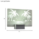 GobekUsa Coconut Tree/Elk LED Wall Mount Lamp with Aluminum Shade for Bedroom Artistry Lighting