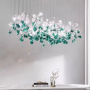 GobekUsa Glass Stone Chandeliers: Modern Luxury LED Pendant Lights for Dining Room Art Decor