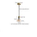 GobekUsa Emerald-Green LED Pendant Lamp for Dining Living Room Loft Bar Bedside