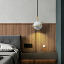 GobekUsa Emerald-Green Marble LED Pendant Lamp for Modern Spaces