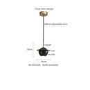 GobekUsa Emerald-Green Marble LED Pendant Lamp for Modern Spaces
