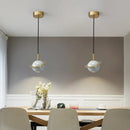 GobekUsa Emerald-Green Marble LED Pendant Lamp for Modern Spaces