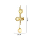 GobekUsa Green White Glass Ball Wall Lamps Nordic Home Decor Bedside Sconce Gold Light Fixtures