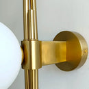 GobekUsa Green White Glass Ball Wall Lamps Nordic Home Decor Bedside Sconce Gold Light Fixtures