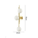 GobekUsa Green White Glass Ball Wall Lamps Nordic Home Decor Bedside Sconce Gold Light Fixtures