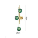 GobekUsa Green White Glass Ball Wall Lamps Nordic Home Decor Bedside Sconce Gold Light Fixtures