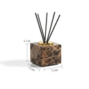 GobekUsa Emperador Dark Marble Bathroom Set: Toothbrush Holder, Soap Dish, Soap Dispenser