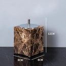 GobekUsa Emperador Dark Marble Bathroom Set: Toothbrush Holder, Soap Dish, Soap Dispenser