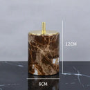 GobekUsa Emperador Dark Marble Bathroom Set: Toothbrush Holder, Soap Dish, Soap Dispenser