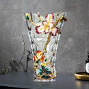 GobekUsa Crystal Glass Vase: Modern Light Luxury Enamel Living Room Decor