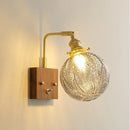 GobekUsa Glass Copper LED Wall Lights Modern Bedside Lamp Applique Da Parete
