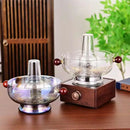 GobekUsa Glass Hotpot: Thickened Heat-Resistant Crystal Pot for Home, Camping, Steaming & Boiling