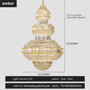 GobekUsa Crystal Villa Chandelier Pendant - Modern European Style Luxury Hotel Lobby Light