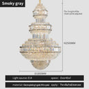 GobekUsa Crystal Villa Chandelier Pendant - Modern European Style Luxury Hotel Lobby Light