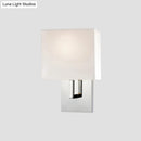 GobekUsa Modern Fabric Drum Wall Mount 1 Light Sconce in Black/White