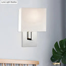 GobekUsa Modern Fabric Drum Wall Mount 1 Light Sconce in Black/White