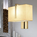 GobekUsa Modern Fabric LED Wall Sconce in Chrome - Stylish Lighting for Living Room