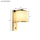 GobekUsa Modern Fabric LED Wall Sconce Light in Chrome for Living Room