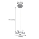 GobekUsa Crystal Stars LED Pendant Chandelier for Modern Living Dining Room Decor