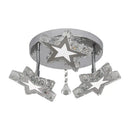 GobekUsa Crystal Stars LED Pendant Chandelier for Modern Living Dining Room Decor