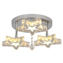 GobekUsa Crystal Stars LED Pendant Chandelier for Modern Living Dining Room Decor
