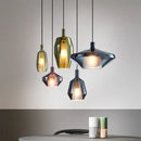 GobekUsa Glass Pendant Lights for Home Art Decor and Coffee Bar, Nordic Style Kitchen Island Lighting.