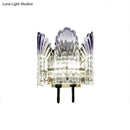 GobekUsa Clear Crystal Wall Sconce - Modern 2-Light Fixture for Living Room