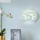 GobekUsa Modern Feather Wall Lamp: Stylish Ambient Lighting for Living Room & Bedroom Decor