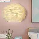 GobekUsa Modern Feather Wall Lamp: Stylish Ambient Lighting for Living Room & Bedroom Decor
