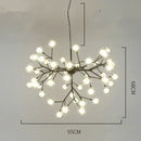 GobekUsa Heracleum Firefly Glass Round Ball Chandelier - Luxury Staircase Dining Room Lighting