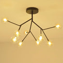 GobekUsa Heracleum Firefly Glass Round Ball Chandelier - Luxury Staircase Dining Room Lighting