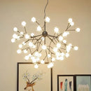 GobekUsa Heracleum Firefly Glass Round Ball Chandelier - Luxury Staircase Dining Room Lighting