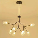 GobekUsa Heracleum Firefly Glass Round Ball Chandelier - Luxury Staircase Dining Room Lighting