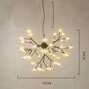 GobekUsa Heracleum Firefly Glass Round Ball Chandelier - Luxury Staircase Dining Room Lighting