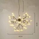 GobekUsa Heracleum Firefly Glass Round Ball Chandelier - Luxury Staircase Dining Room Lighting