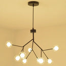 GobekUsa Heracleum Firefly Glass Round Ball Chandelier - Luxury Staircase Dining Room Lighting