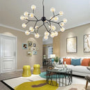 GobekUsa Heracleum Firefly Glass Round Ball Chandelier - Luxury Staircase Dining Room Lighting