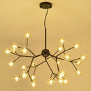 GobekUsa Heracleum Firefly Glass Round Ball Chandelier - Luxury Staircase Dining Room Lighting