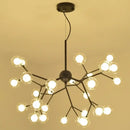 GobekUsa Heracleum Firefly Glass Round Ball Chandelier - Luxury Staircase Dining Room Lighting