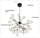 GobekUsa Heracleum Firefly Glass Round Ball Chandelier - Luxury Staircase Dining Room Lighting