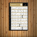 Modern fitness canvas poster wall art set home gym training chart by Decorbites